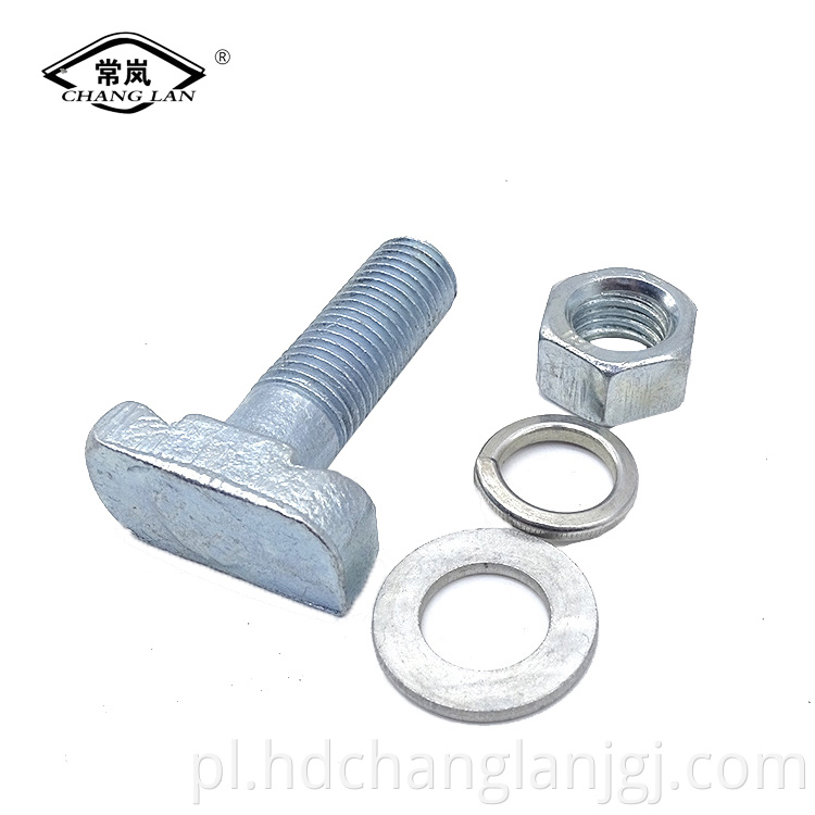 Hot dip galvanized T-bolt